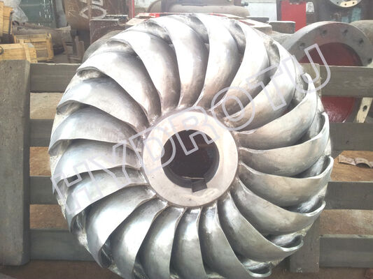 Turbina Hidráulica Turgo com potência nominal de 100KW-2000KW, eficiência de até 88% e alcance de 70m-200m