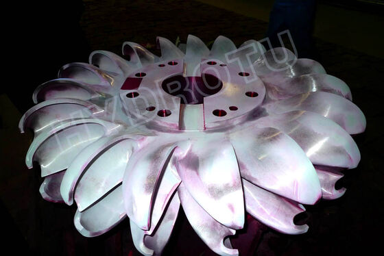 Rotor de Turbina Pelton em Aço Inoxidável para Queda d'Água de 80m-1000m com Capacidade de 0.5MW-20MW