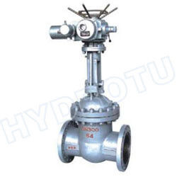 Válvula de porta de flanges de acionamento elétrico/manual com diâmetro de 100-1600 mm e construção de aço carbono