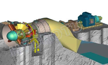 Turbina de tipo S para estação hidrelétrica de alta tensão para estação de descarga de grandes dimensões