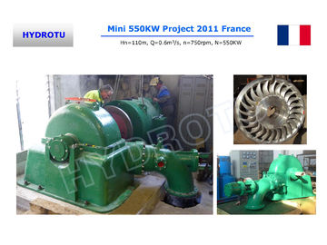 Turbina hidrelétrica Turgo de alto desempenho para um projecto de energia hidrelétrica de custo médio