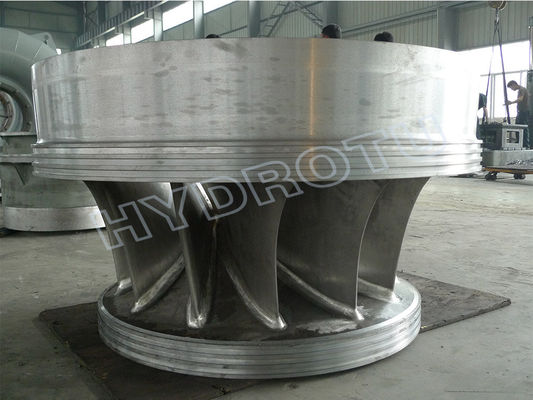 Stainless Steel Runner Francis Hydro Turbine with 20-400m Rated Head for Horizontal Shaft Installations