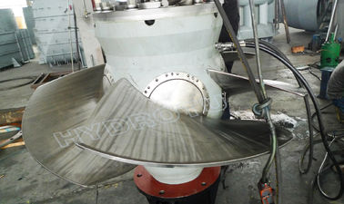 Turbina hidráulica de 100-1000KW com lâminas de correria de aço inoxidável e pás de guia ZG20SiMn