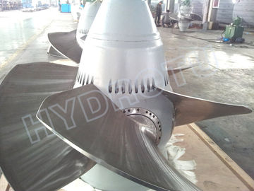 Turbina hidráulica de 100-1000KW com lâminas de correria de aço inoxidável e pás de guia ZG20SiMn
