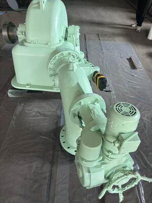 Turbina hidrelétrica Turgo com potência nominal de 100KW-2000KW, corredor de aço inoxidável e eficiência de 88% para usinas hidrelétricas