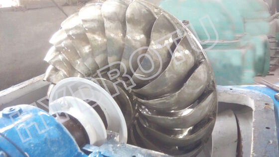 Turbina Hidráulica Turgo com potência nominal de 100KW-2000KW, eficiência de até 88% e alcance de 70m-200m