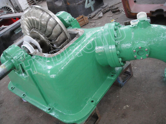 Turbina Hidráulica Turgo com potência nominal de 100KW-2000KW, eficiência de até 88% e alcance de 70m-200m